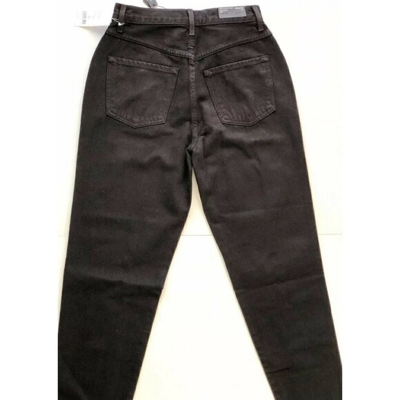 J Brand Women's Black X Elsa Hosk Playday Tapered High-rise Denim Jeans Size 25 - Picture 5 of 12